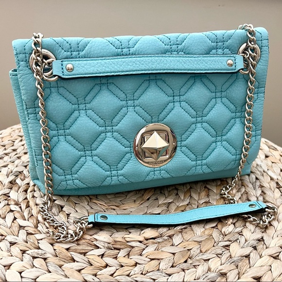 Kate Spade light blue chain strap crossbody shoulder Cynthia purse - Picture 12 of 13